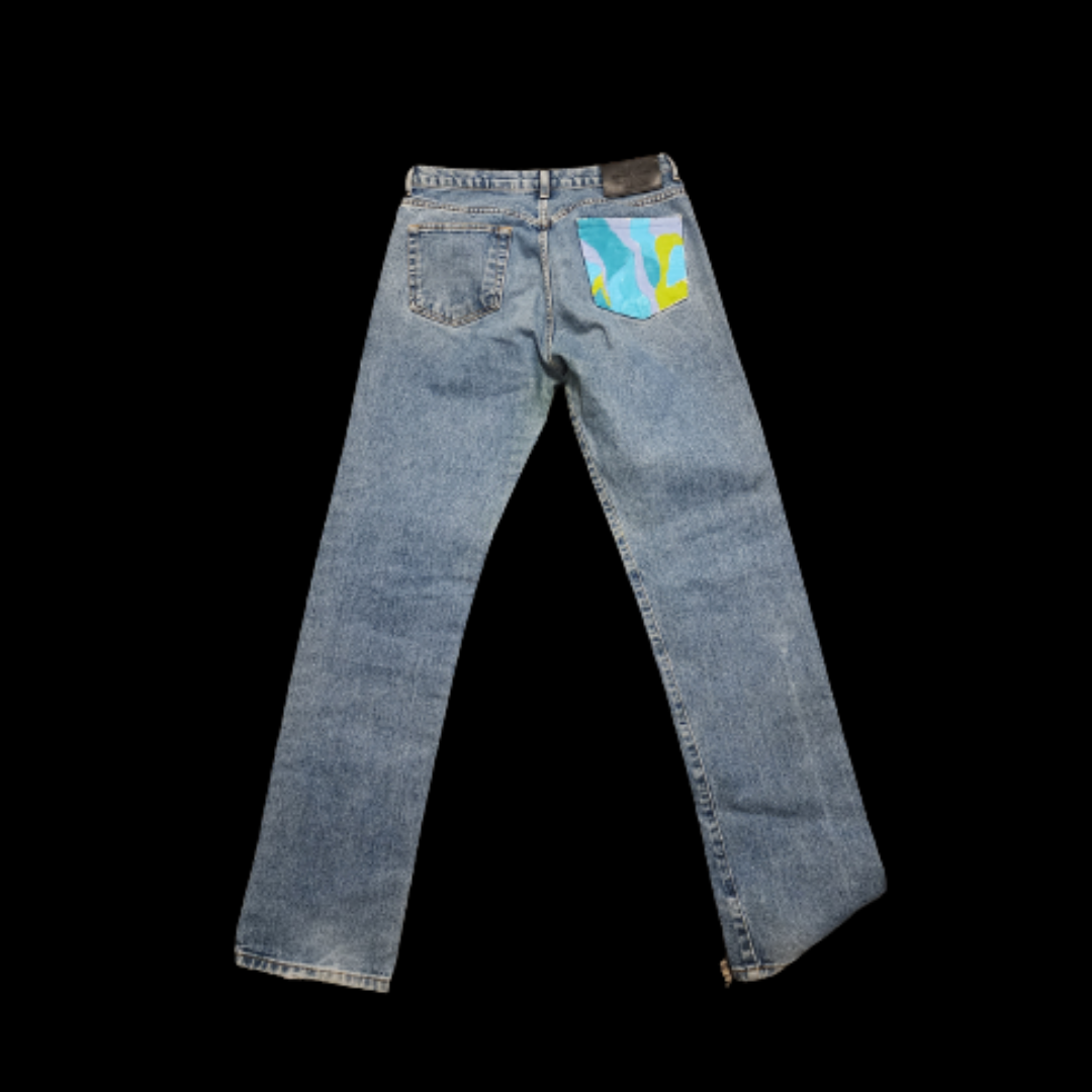 Denim Hand-painted jeans (27)