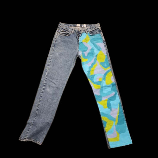 Denim Hand-painted jeans (27)